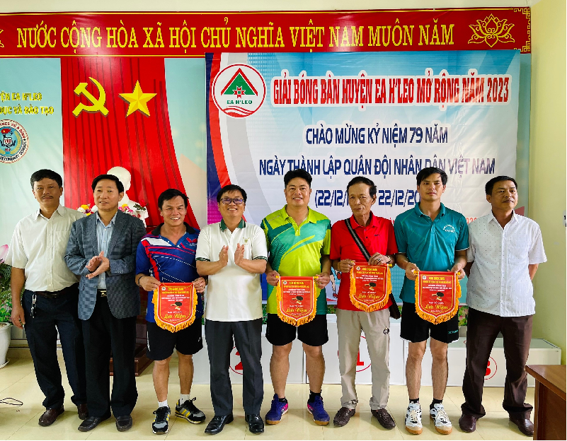 Giải Bóng bàn mở rộng huyện Ea H’Leo năm 2023
